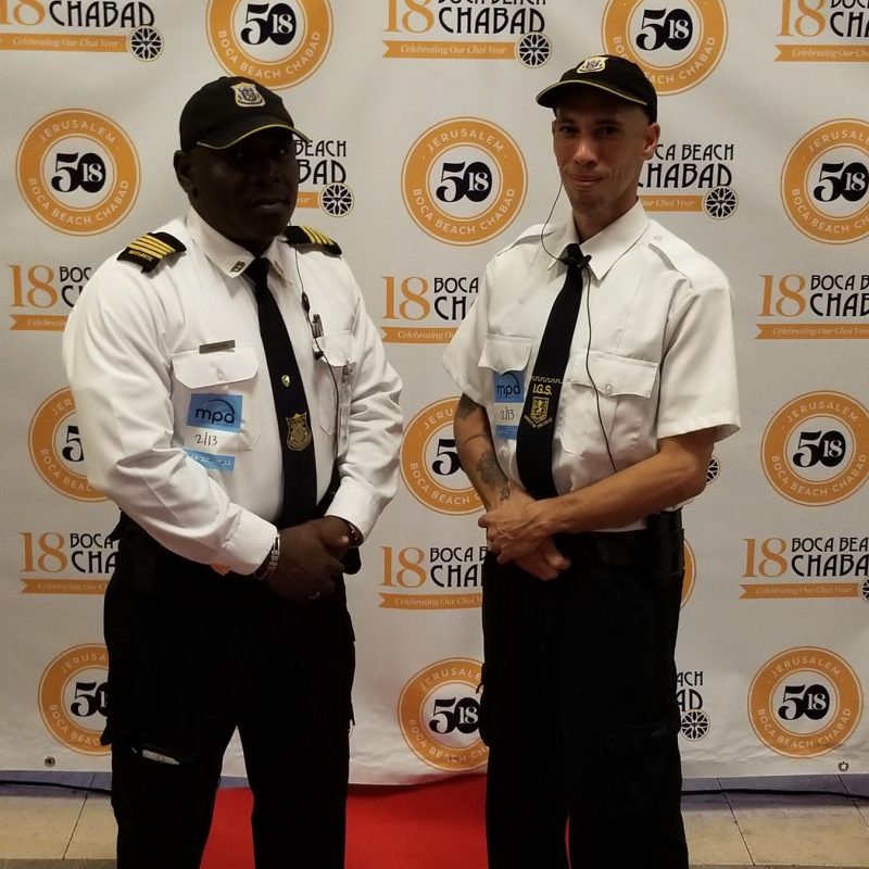 Two International Global Security officers